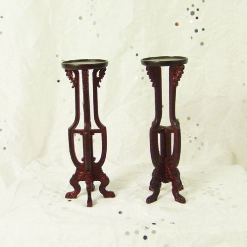 H12017 MH - 1" scale Mahogany Plant Stand Set